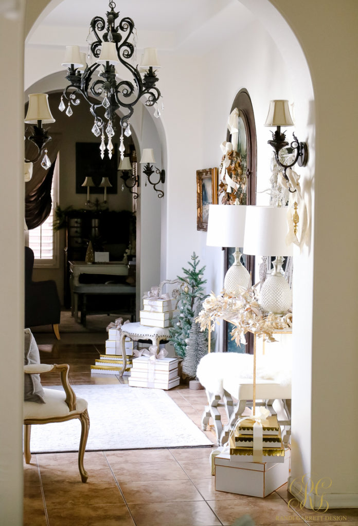 Deck The Halls Christmas Home Tour Elegant Entryway