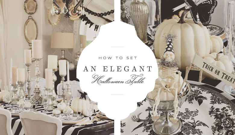 How to set an elegant Halloween table scape