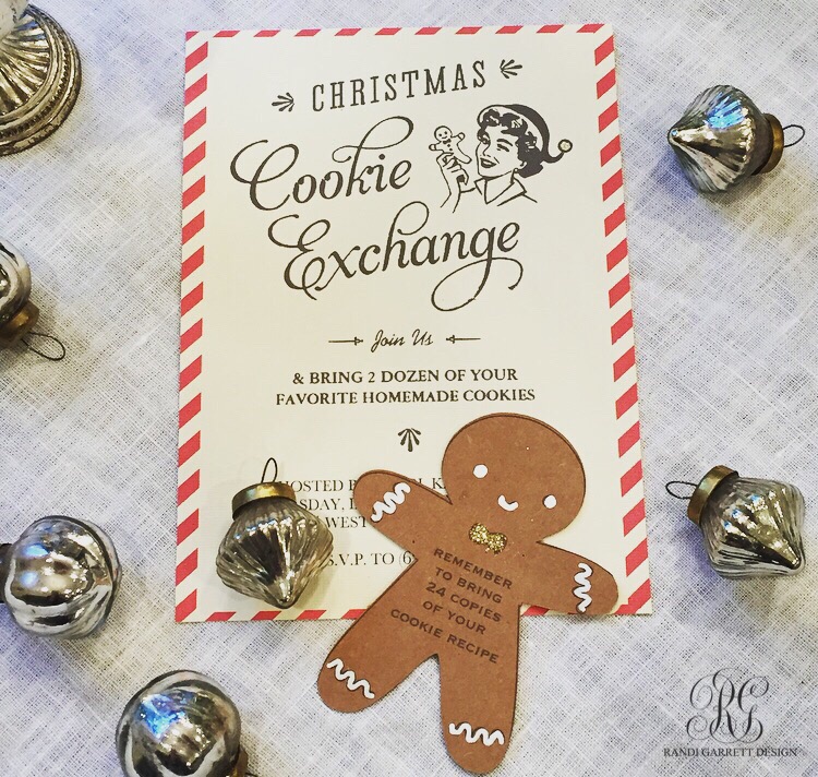 party invitation for a cookie exchange