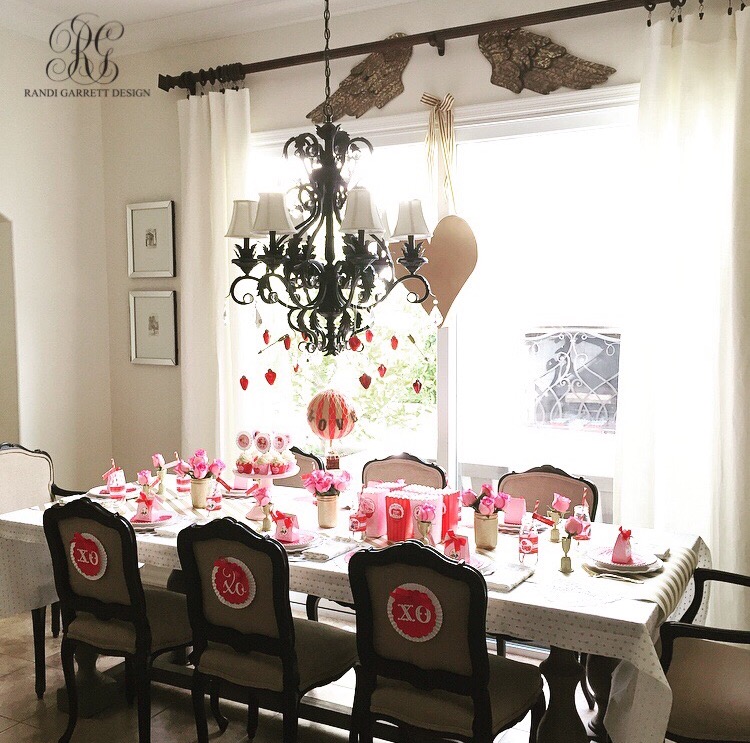 Randi Garrett Design Kids Valentine's Day Table featuring Loralee Lewis