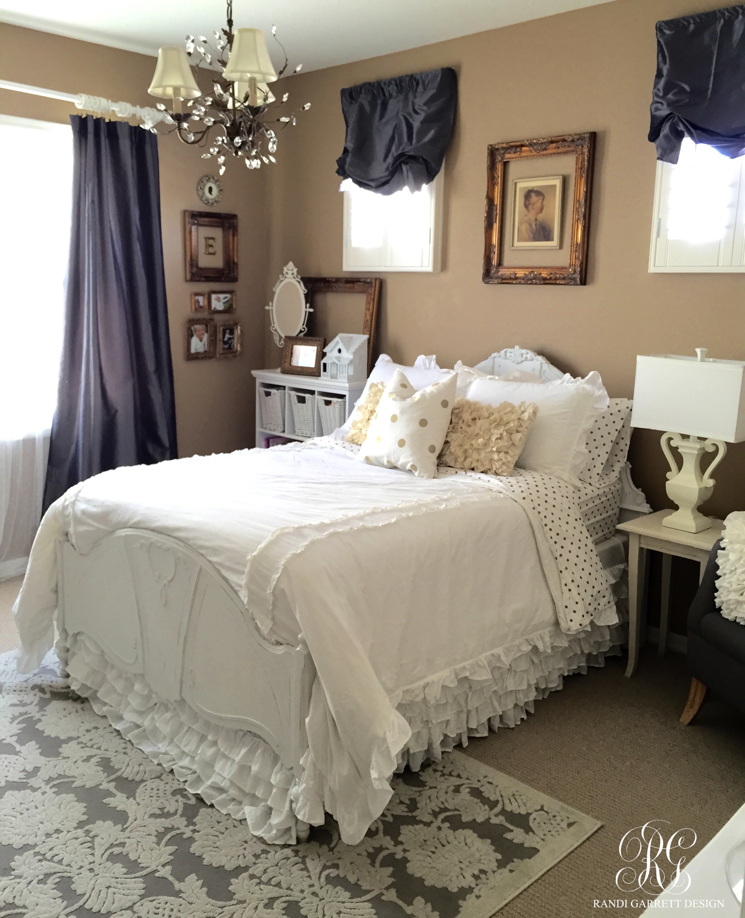 Gold and Grey Bedroom