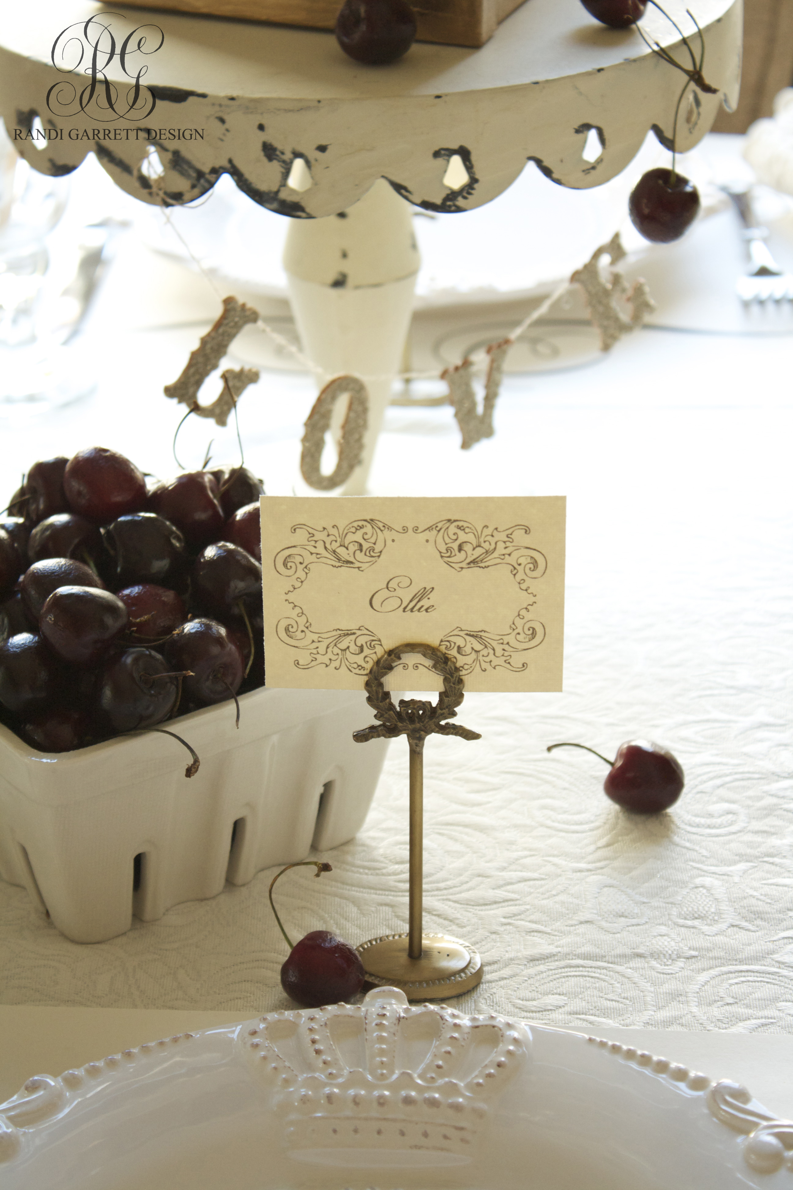 Easy and elegant Valentine's Day place setting