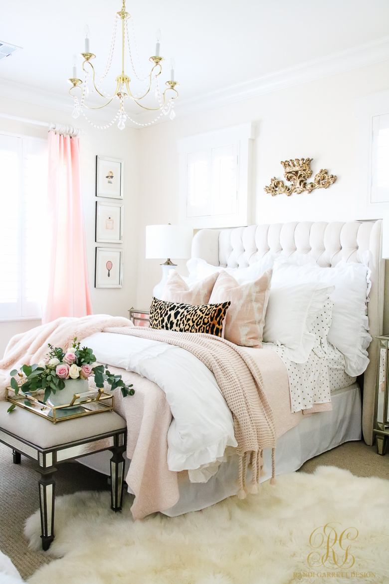 White gold outlet pink bedroom