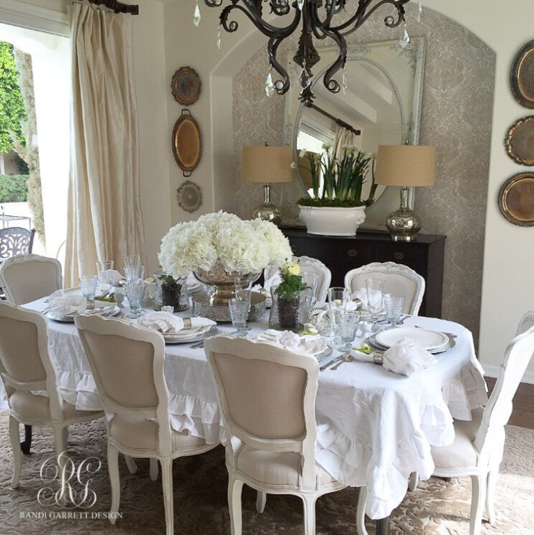 White Easter Tablescape - Randi Garrett Design