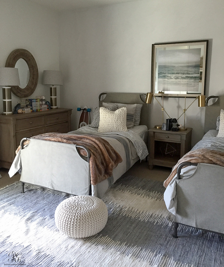 Gray Teen Bedroom with Pure & Original Paint