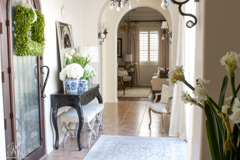 Spring Entryway one room spring tour by Randi Garrett Design