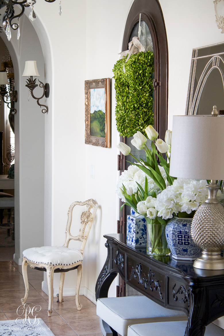 Spring Entryway one room spring tour by Randi Garrett Design