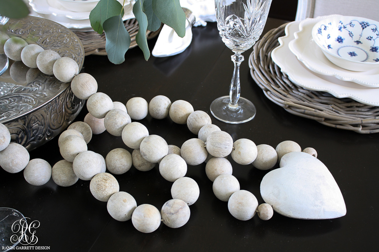 Prayer beads on Summer table