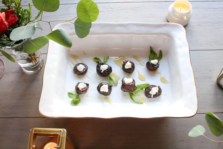 Stuffed fig elegant appetizer