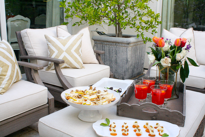 Outdoor summer dinner party