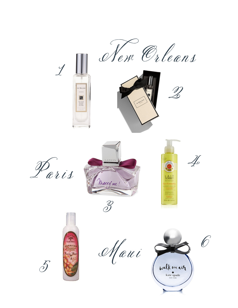 Perfumes from around the world, summer trip tips by Randi Garrett Design