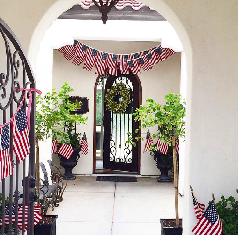 Fourth of July porch decorations