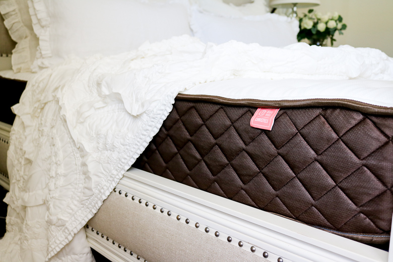 Christeli mattress in luxurious master bedroom