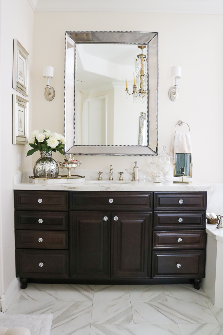 Elegant Master Bathroom Remodel-bathroom styling