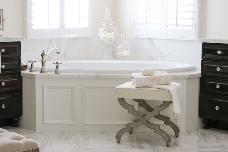 Elegant Master Bathroom Remodel- bathtub