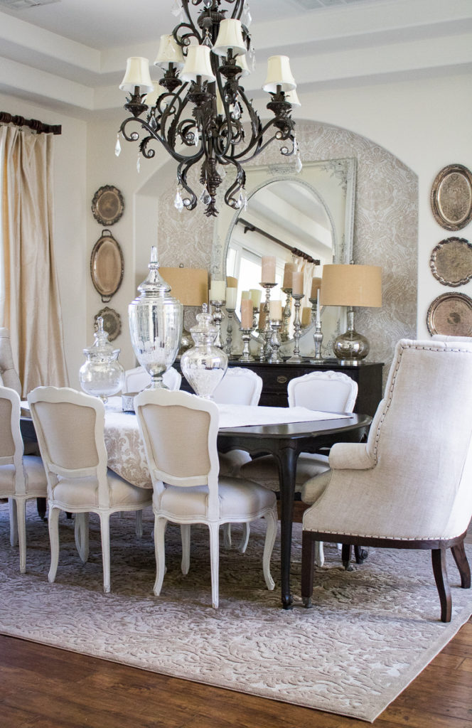 why you should use your dining room - elegant neutral dining room tour