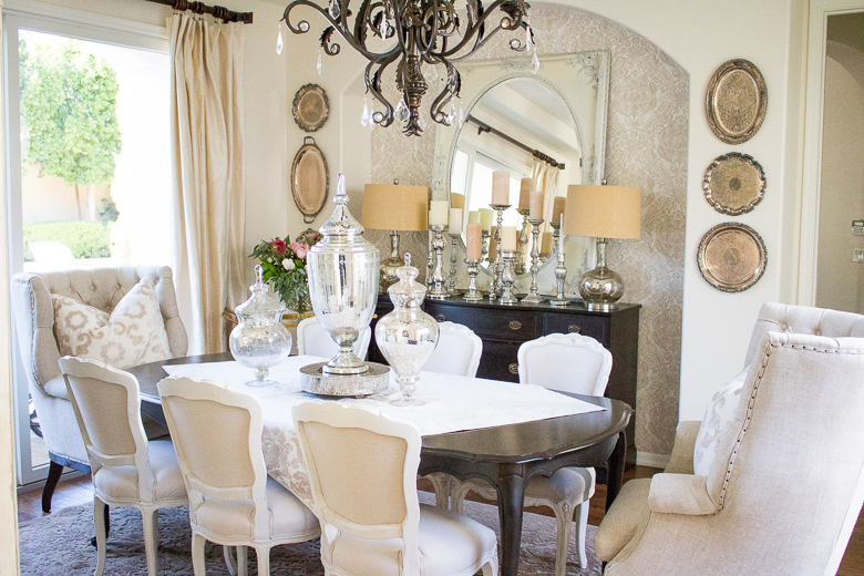 Elegant dining room tour