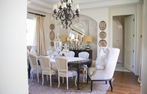 why you should use your dining room - elegant neutral dining room tour
