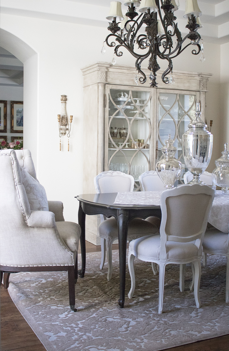 French style china cabinet