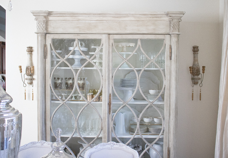 Gabby furniture china cabinet in elegant dining room