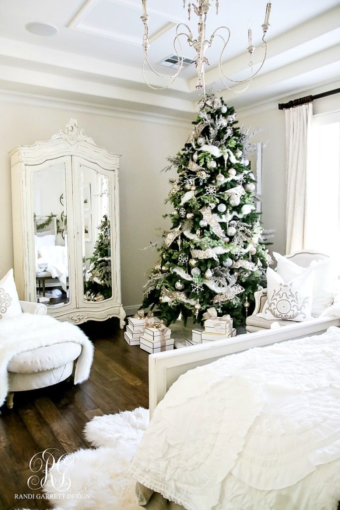 Deck the Halls Christmas Home Tour - Romantic Christmas Bedroom