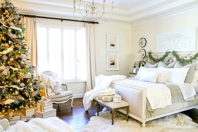 Simply Christmas Home Tour Winter Wonderland Bedroom Randi Garrett