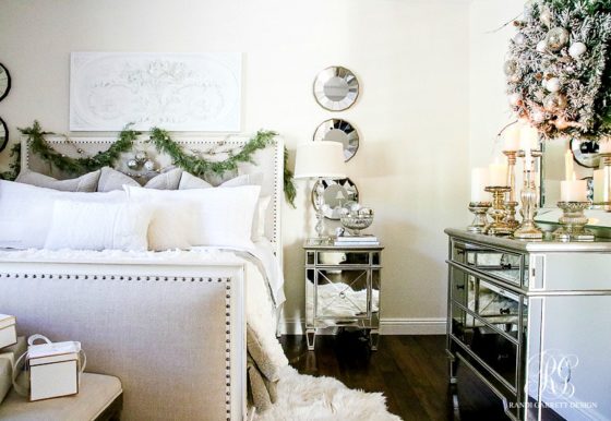 Deck the Halls Christmas Home Tour - Romantic Christmas Bedroom