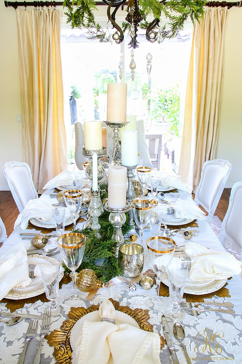 Elegant Gold and White Decor