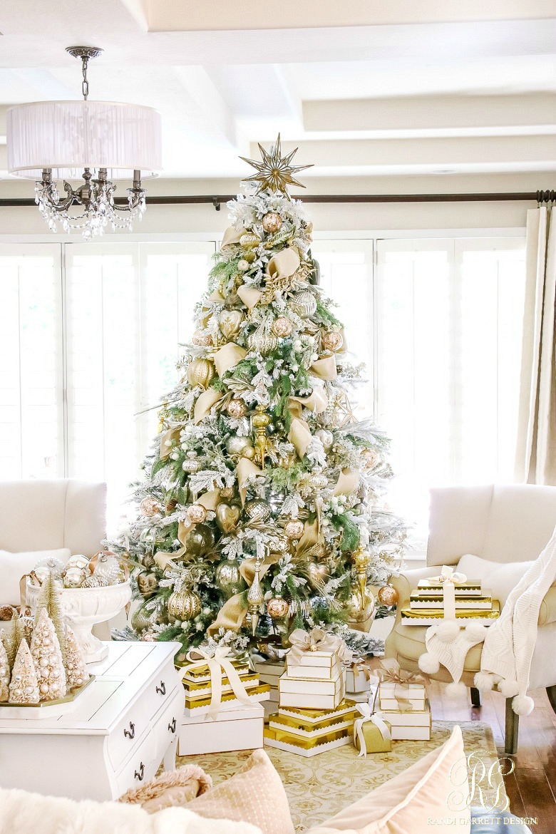 elegant white gold christmas