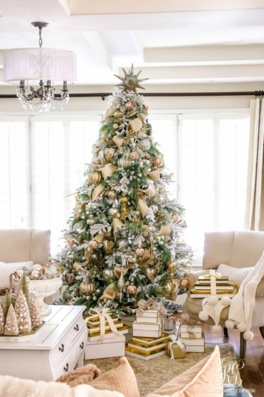 silver-and-gold-flocked-elegant-christmas-tree