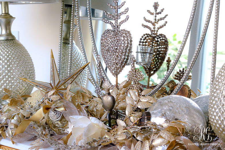 silver-and-gold-christmas-entry-table