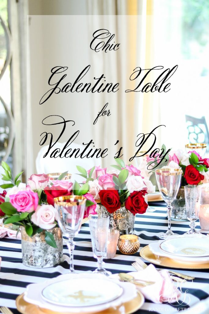 Chic Galentine's Day Table for Valentine's Day - Randi Garrett Design