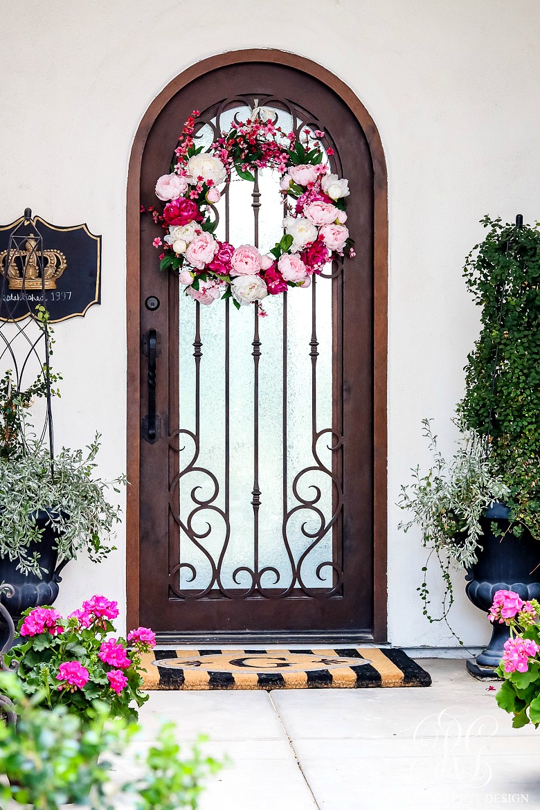 How to Make a Beautiful Peony and Cherry Blossom Spring Wreath