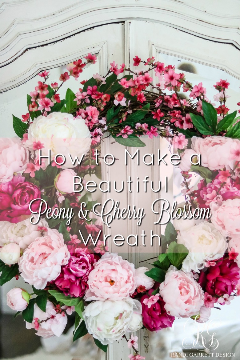 Spring Peony Wreath, Pink Spring Wreath, Peony Wreath for Front