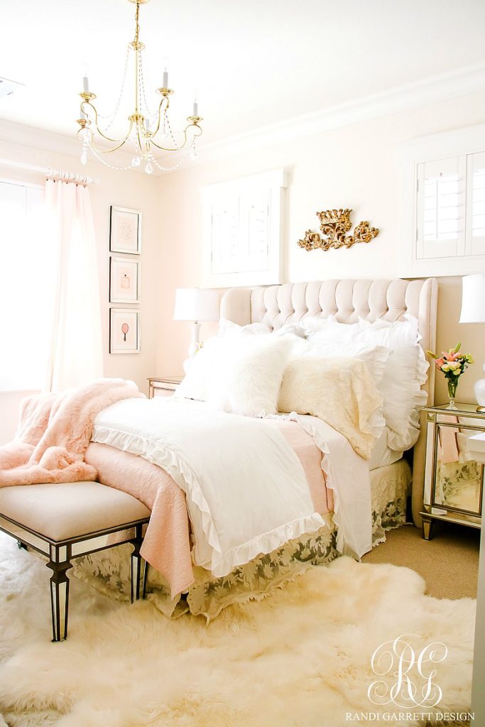 Blush Pink Lace Bedroom Makeover - Easy Tips to Refresh your Bedroom