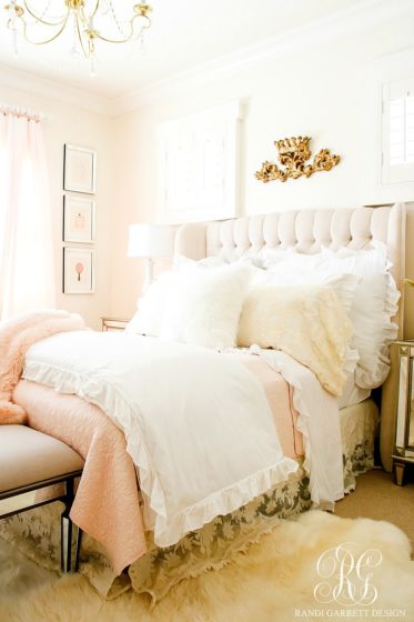 Blush Pink Lace Bedroom Makeover - Easy Tips to Refresh your Bedroom