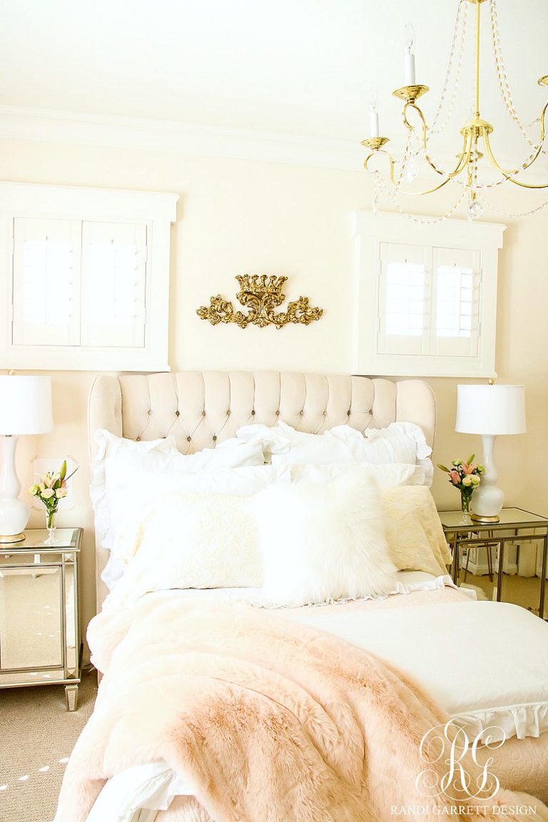 Blush Pink Lace Bedroom Makeover - Easy Tips to Refresh your Bedroom