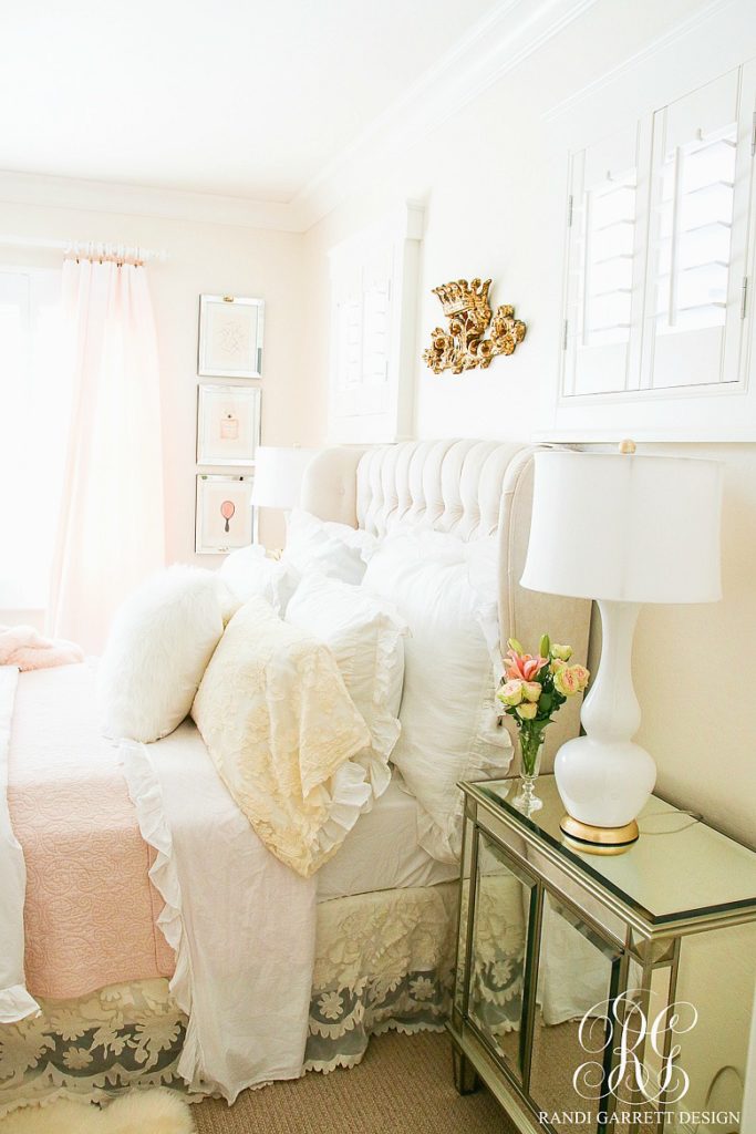 Blush Pink Lace Bedroom Makeover Easy Tips to Refresh your Bedroom