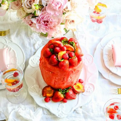Tips to Glam up your Summer Entertaining + Fresh Watermelon Cake