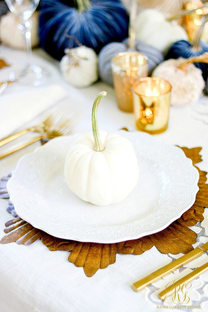 Glam Fall Dining Room Tour + Velvet Pumpkin Table - Randi Garrett Design