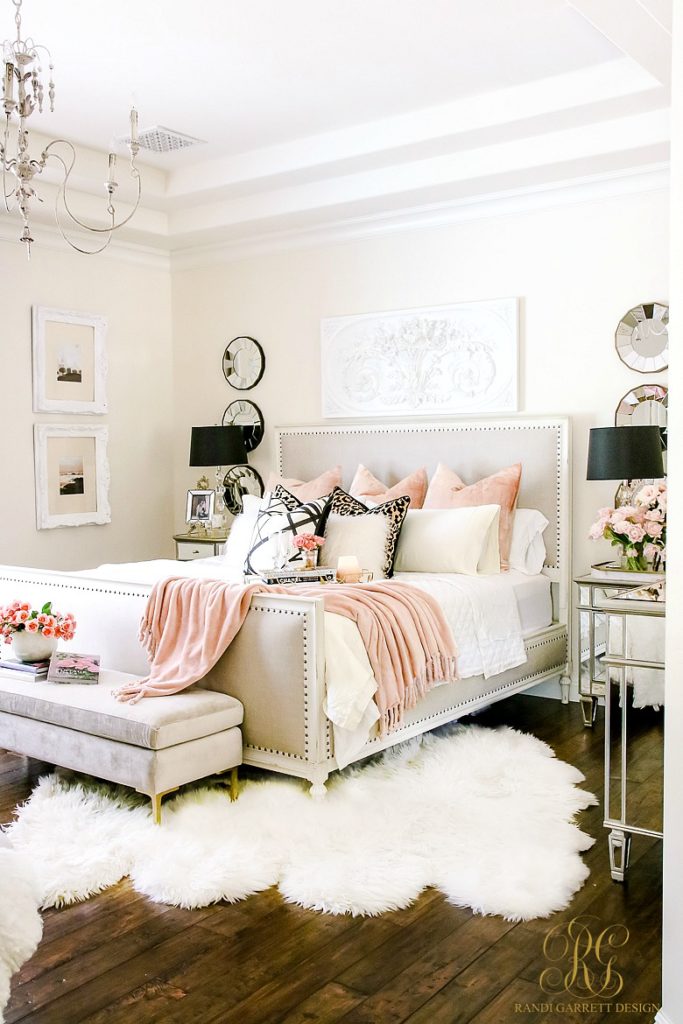 Welcoming Fall Home Tour 2017 - Glam Fall Bedroom - Randi Garrett Design