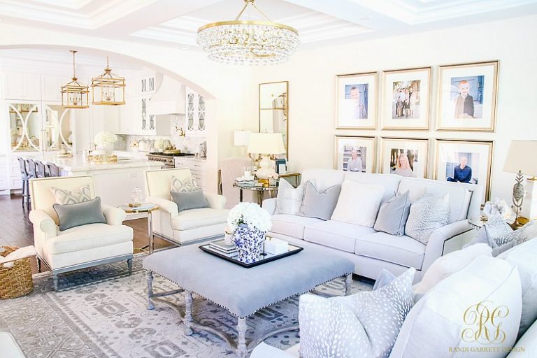 Transitional Family Room Reveal - Randi Garrett Design