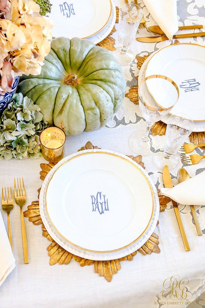 Elegant Heirloom Thanksgiving Table Scape - Randi Garrett Design