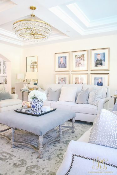 Transitional Family Room Reveal - Randi Garrett Design