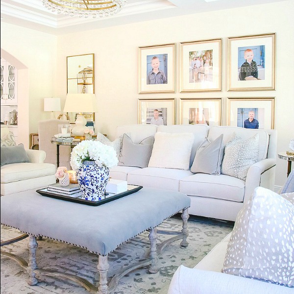 Transitional Family Room Reveal - Randi Garrett Design