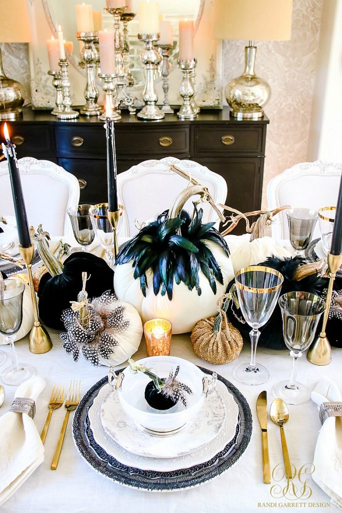 3 Days of Halloween - Glam Halloween Table - Randi Garrett Design