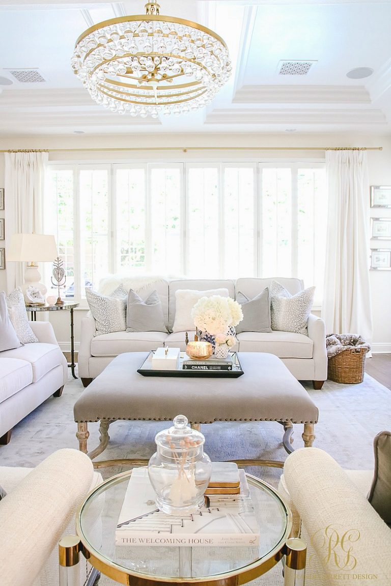 Transitional Family Room Reveal - Randi Garrett Design