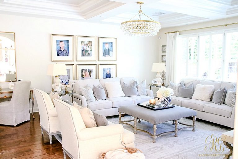 Transitional Family Room Reveal - Randi Garrett Design