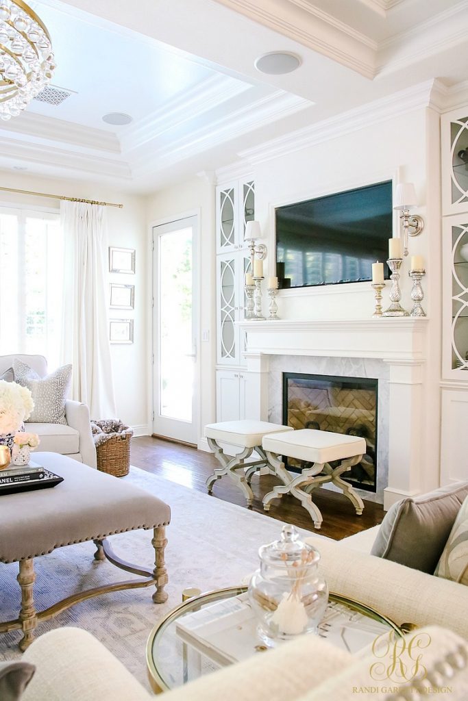 Transitional Family Room Reveal - Randi Garrett Design