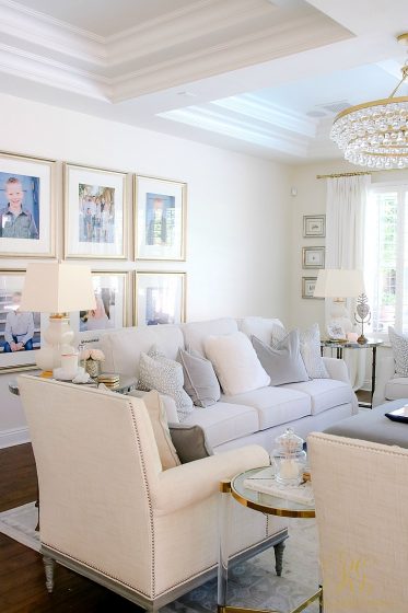 Transitional Family Room Reveal - Randi Garrett Design